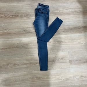 A&F Low Rise Super Skinny Crop Jeans